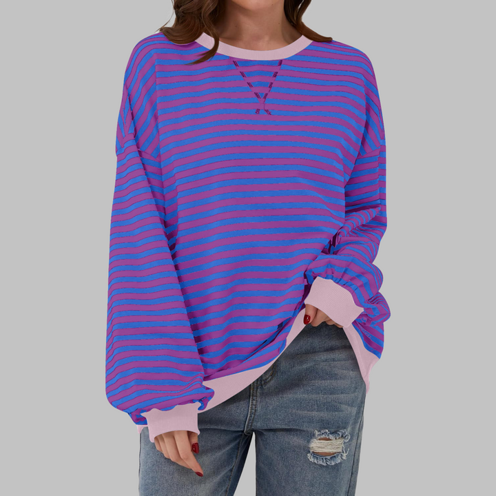 Charis | Casual Striped Sweatshirt