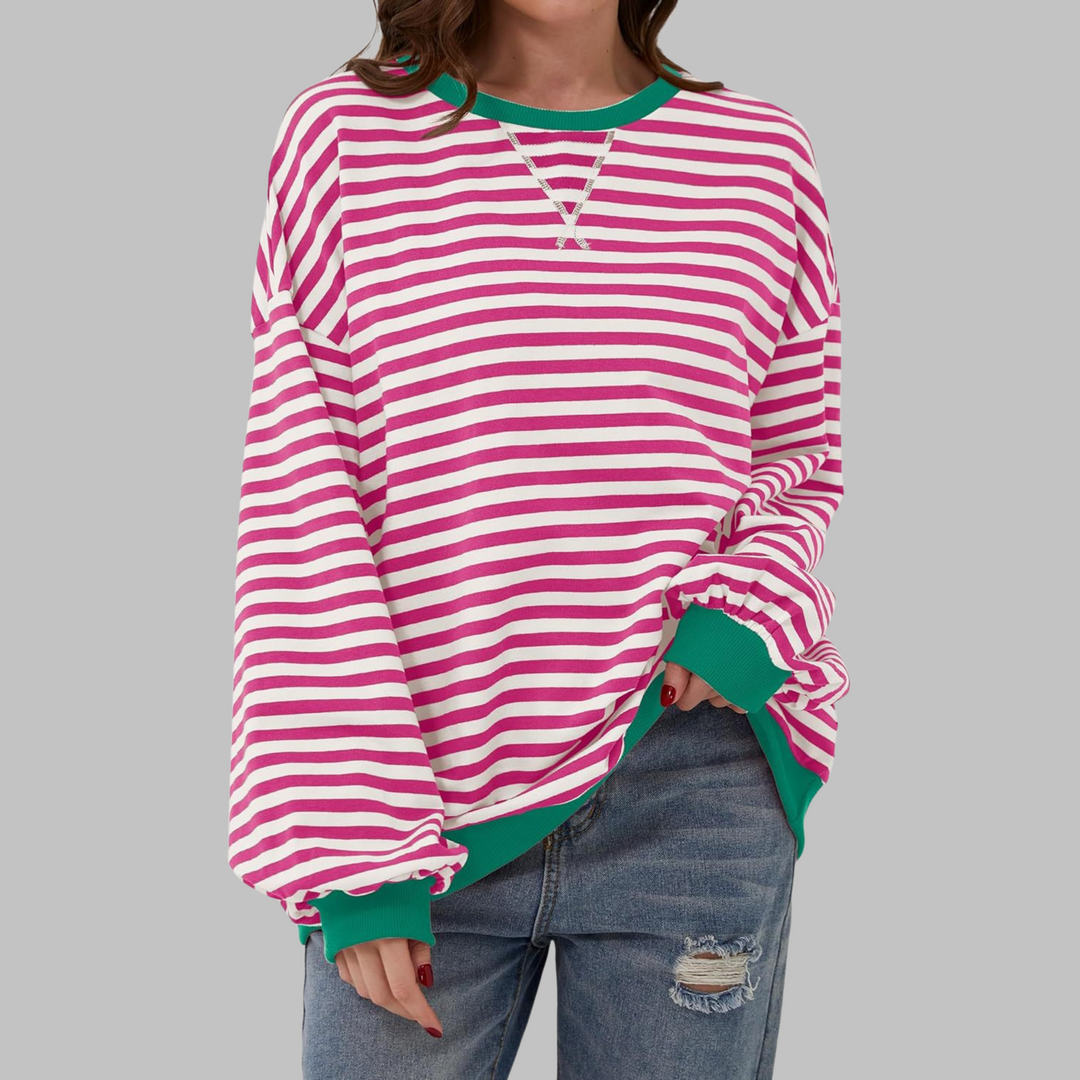Charis | Casual Striped Sweatshirt